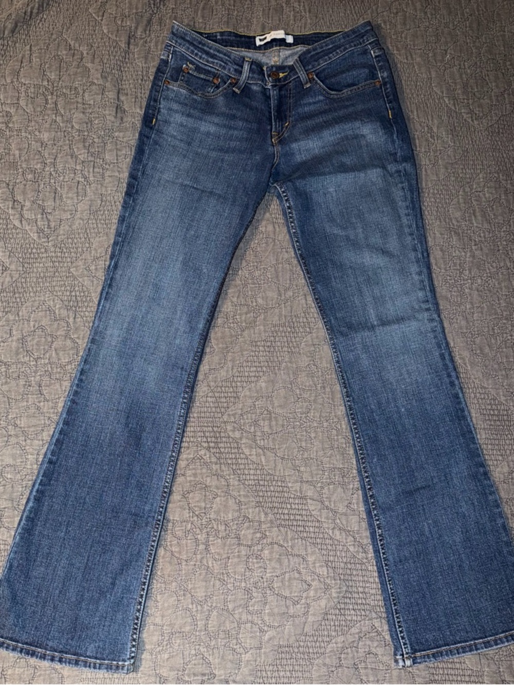 Levi's 518 Superlow Women's Medium Blue Flared Jeans